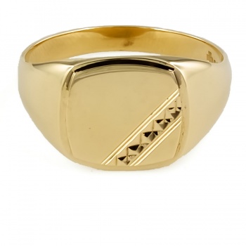 9ct gold 5g Signet Ring size W